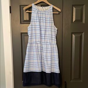 Striped Blue and White Kids Dress
